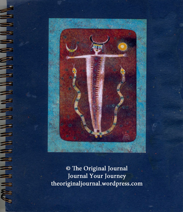 Turquoise Snake Journal cover (Front Door)